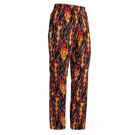 PANTALONE CUOCO COULISSE FLAMES 