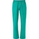 JOBLINE Pantalone da Lavoro Unisex Puro Cotone Sanitario Medico Chirurgo Veterinario Infermiere con Elastico e Laccio tg. XS-4XL